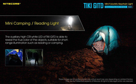Latarka Nitecore TIKI GITD Blue