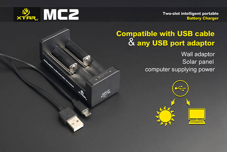 Ładowarka li-ion XTAR MC2-C 18650/26650 Li-ION USB-C