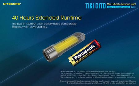 Latarka Nitecore TIKI GITD Blue