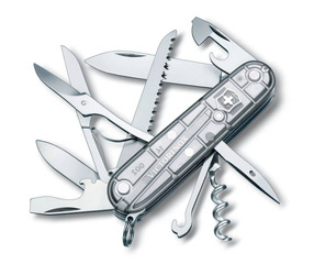Scyzoryk Victorinox Huntsman srebrny transparentny 1.3713.T7