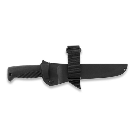 Nóż J-P Peltonen Sissipuukko M95 PTFE Teflon plastikowa pochwa czarna