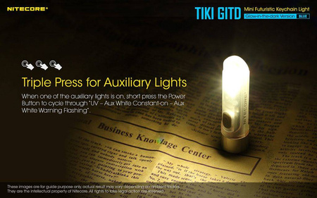 Latarka Nitecore TIKI GITD Blue