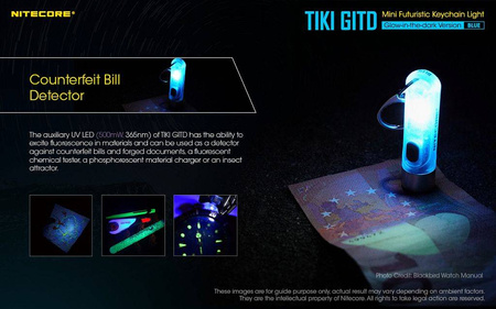 Latarka Nitecore TIKI GITD Blue