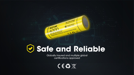 Akumulator Nitecore 21700 NL2160 6000mAh - PO ZWROCIE