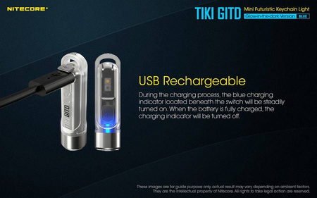 Latarka Nitecore TIKI GITD Blue