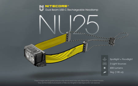 Latarka Nitecore NU25 NEW 400lm wersja 2022
